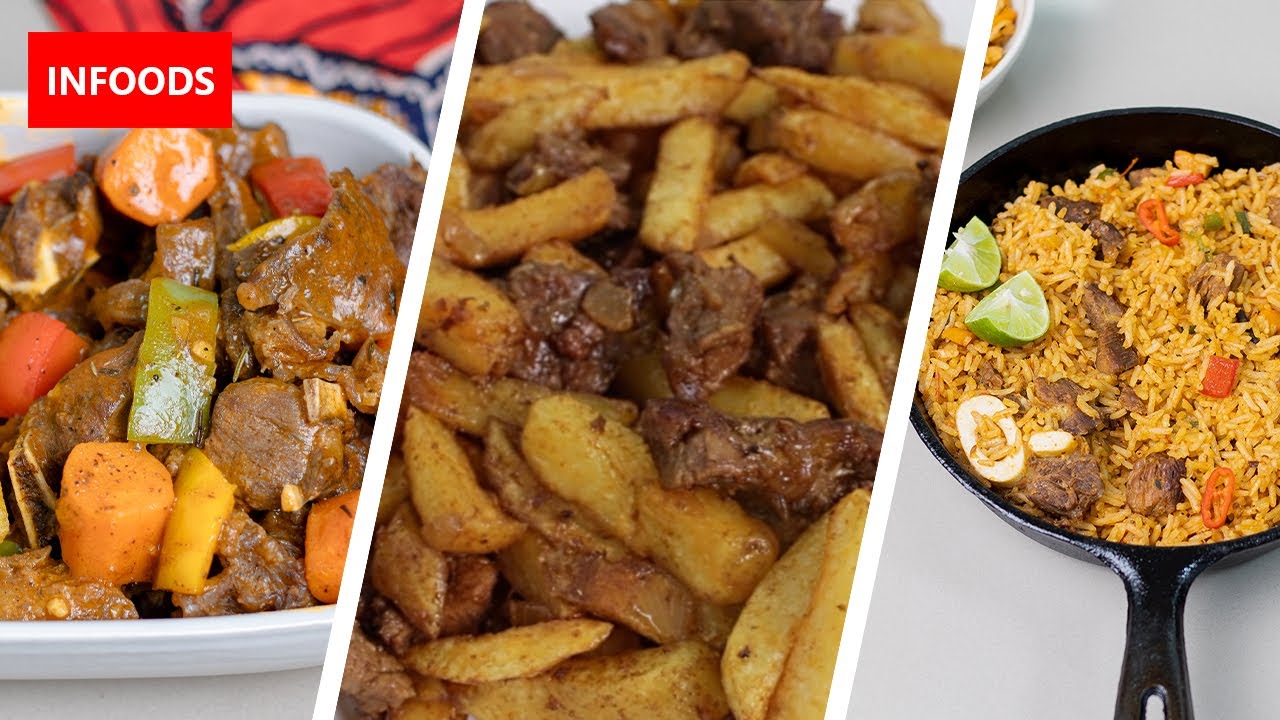 3 Beef Recipes | Beef and French Fries | Rice & Beef Recipe | Beef Stew | How to Make Beef | Infoods