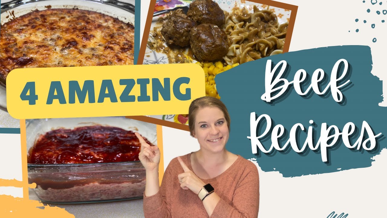 4 AMAZING FALL GROUND BEEF RECIPES! | TASTY, QUICK & CHEAP DINNERS MADE EASY | COOKIES & BACON