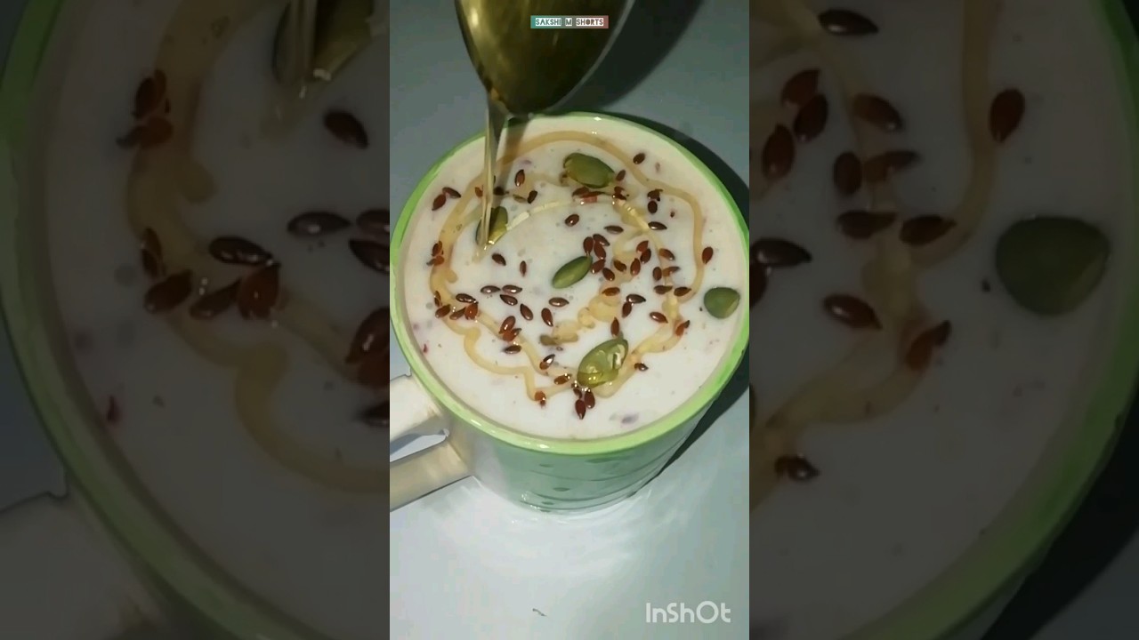 High Protein Oats Breakfast Smoothie Recipe | Sakshi M Shorts | #shortvideo #recipe #shorts