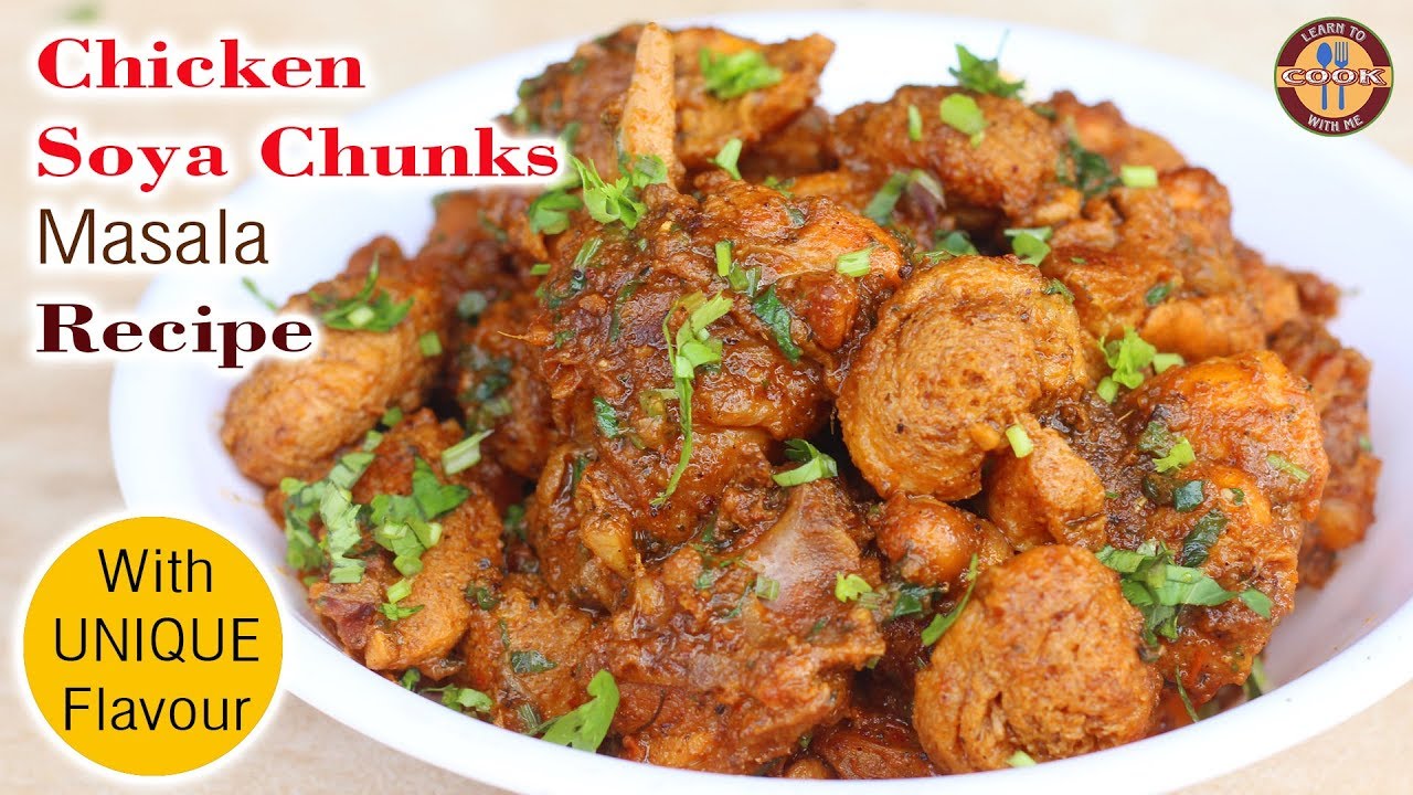 Chicken Soyabean Masala Recipe With Unique Flavor | Spicy Chicken Soya Chunks Curry | Do Try it