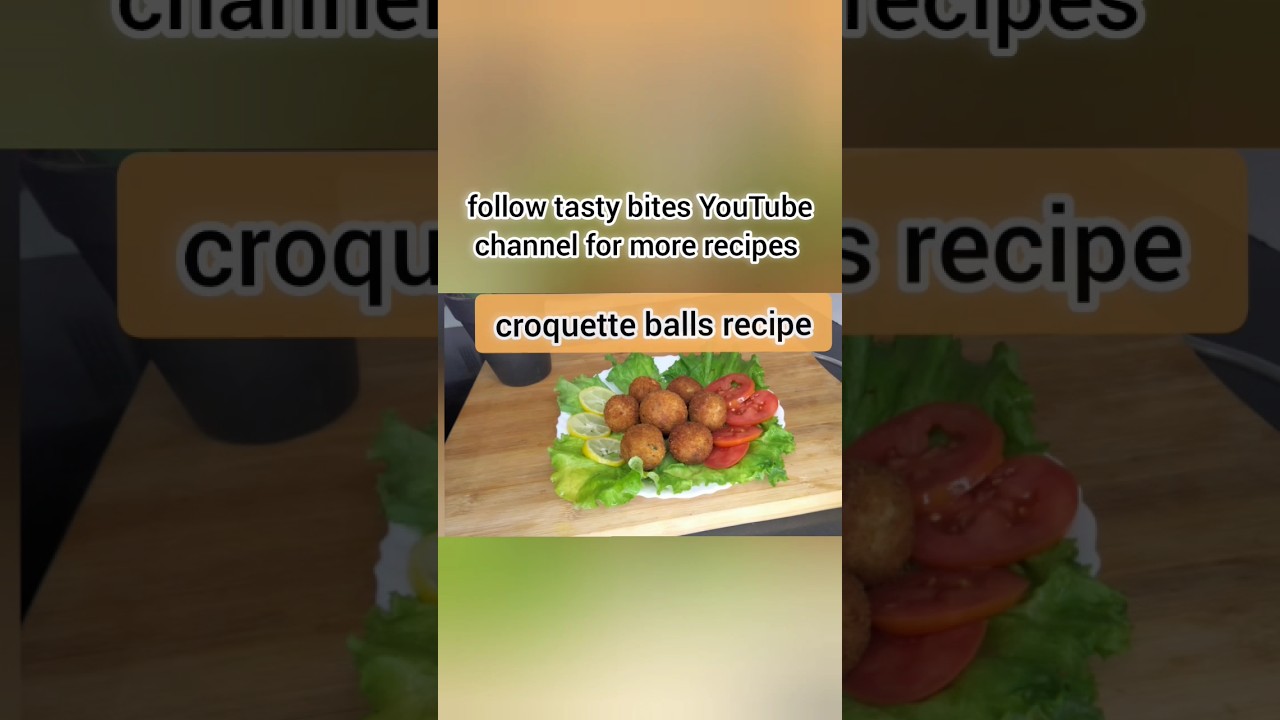 Croquette balls recipe | chicken balls (easy snacks )