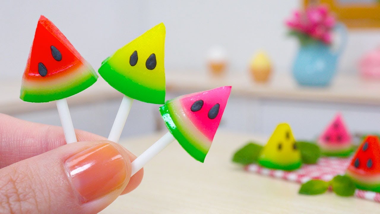 Fresh Miniature Watermelon Jelly Decorating | Wonderful Miniature Watermelon Dessert Recipe