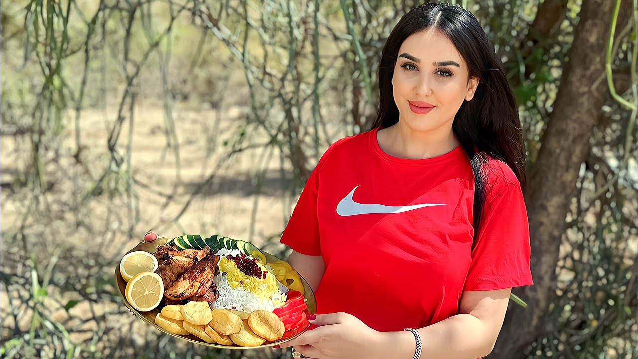 ASMR Cooking Mountain chicken recipes by saffron, campfire in another world, Chicken and Rice