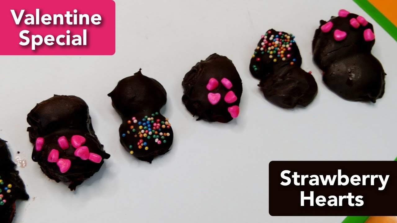 Best Valentine's Day Desserts | Strawberry Chocolate Heart Recipe | Khamang Mejwani