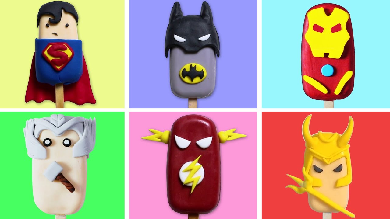 Superhero Cake Popsicles | Marvel Cake Pops Tutorial | DC Superhero Cakesicles