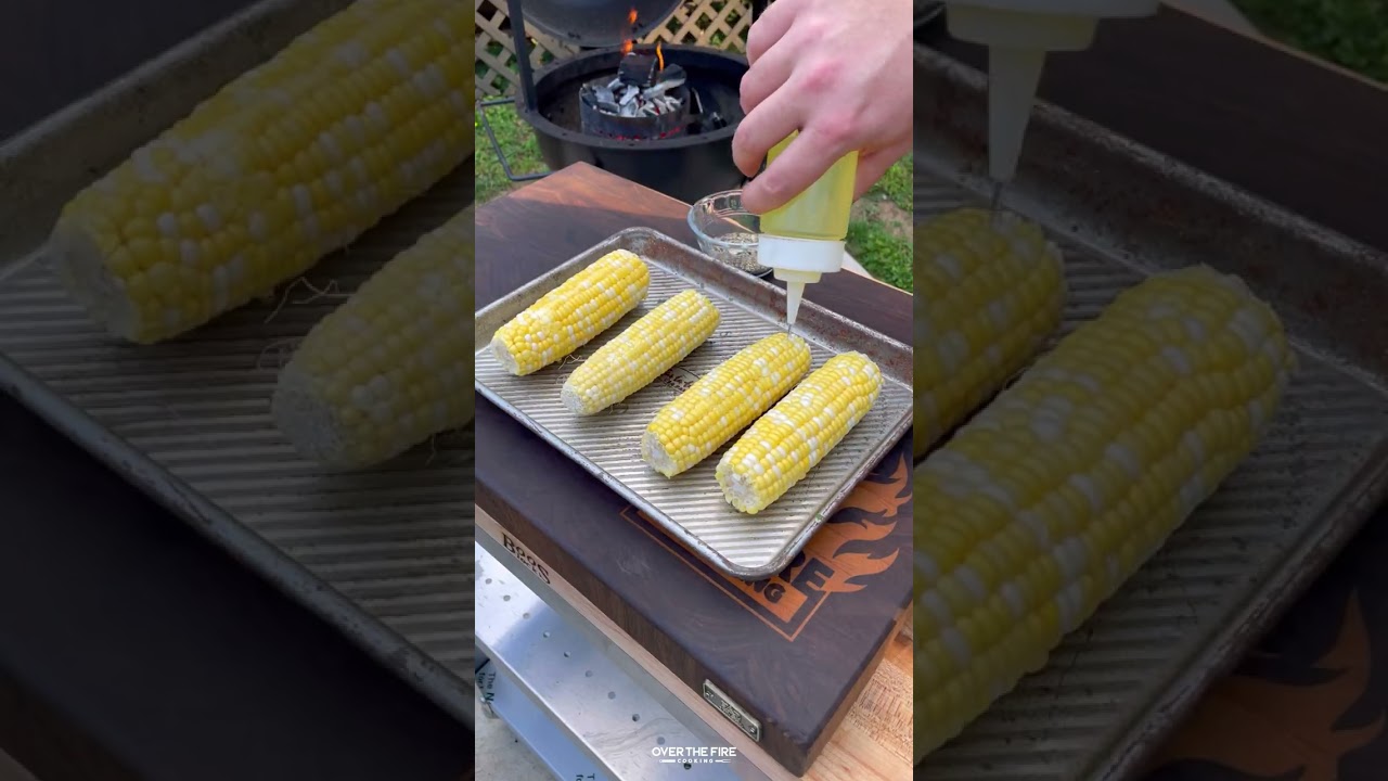 Elote Style Chicken Wings Recipe | Over The Fire Cooking by Derek Wolf