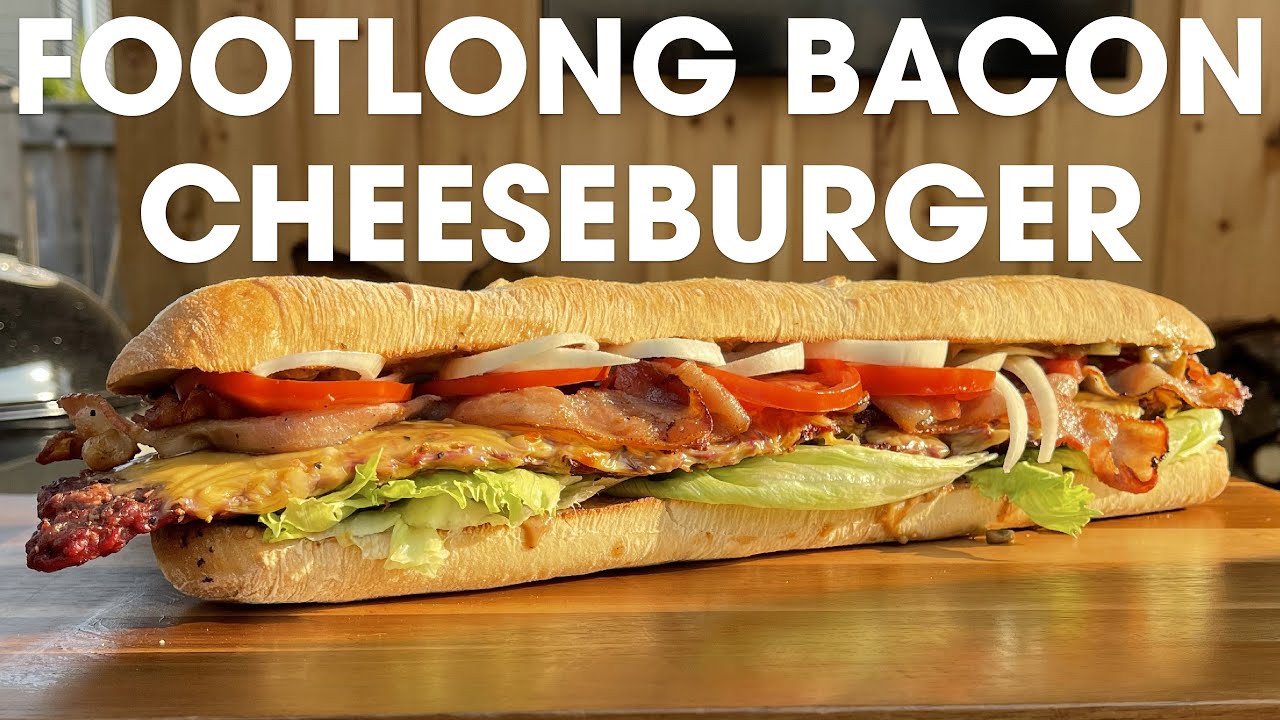 Footlong Bacon Cheeseburger | Recipe | BBQ Pit Boys