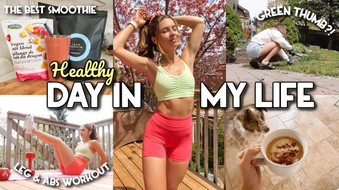 A HEALTHY DAY, SMOOTHIE RECIPE, WORKOUT, LIVING A LIE?!?! | Vlog