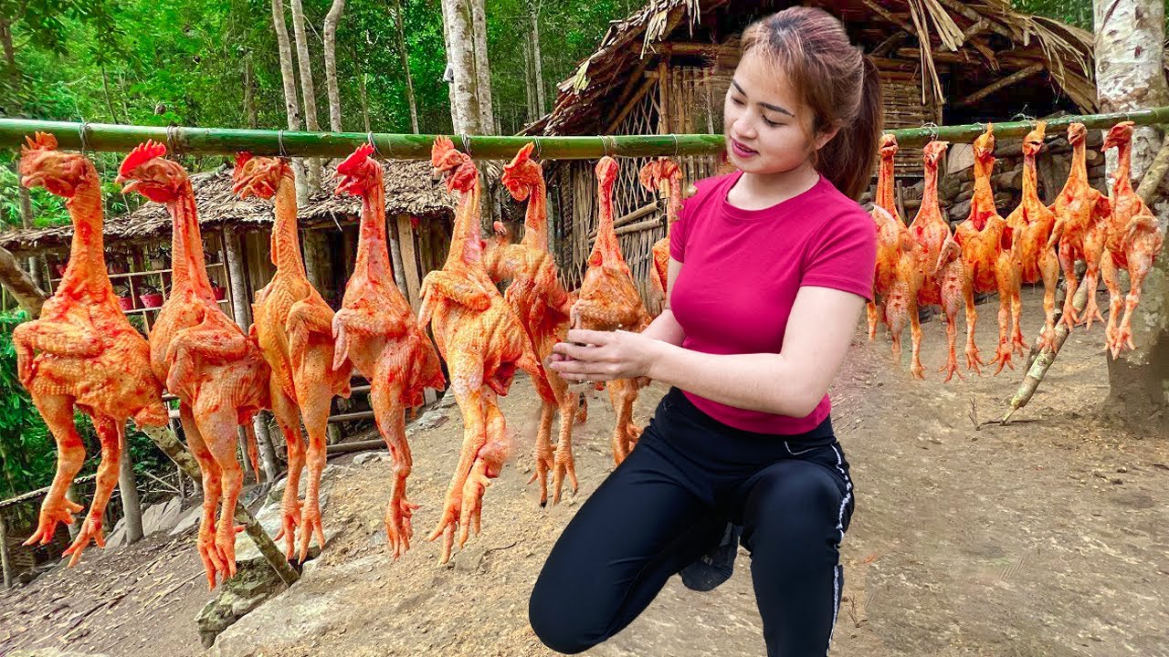 Gardening Growing vegetables and making Smoked Chicken, recipes and preservation