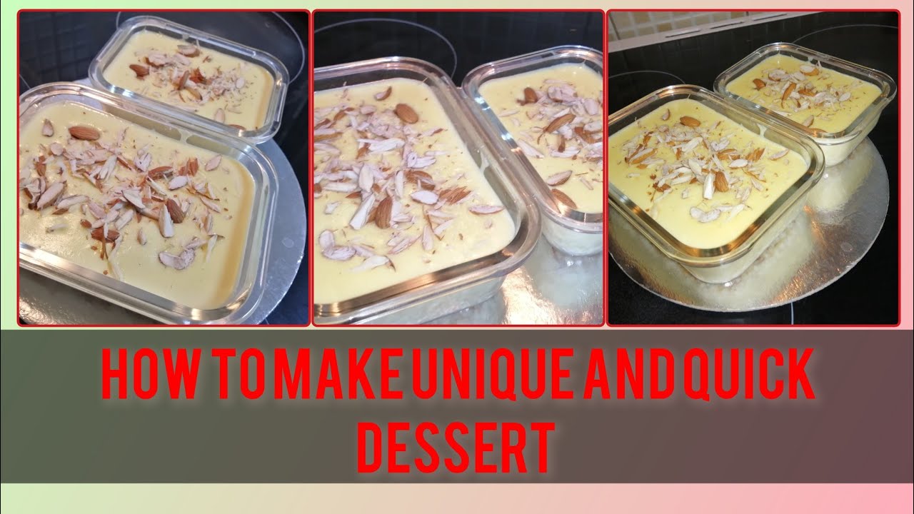 How to make unique and quick dessert recipe #viralvideo #viral #cookingvlog #recipes #vlogs