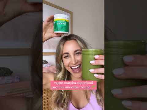 Vegan Matcha Superfood Smoothie Recipe #Shorts