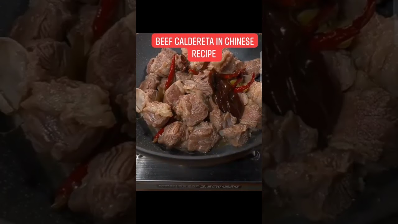 BEEF CALDERETA IN CHINESE RECIPE