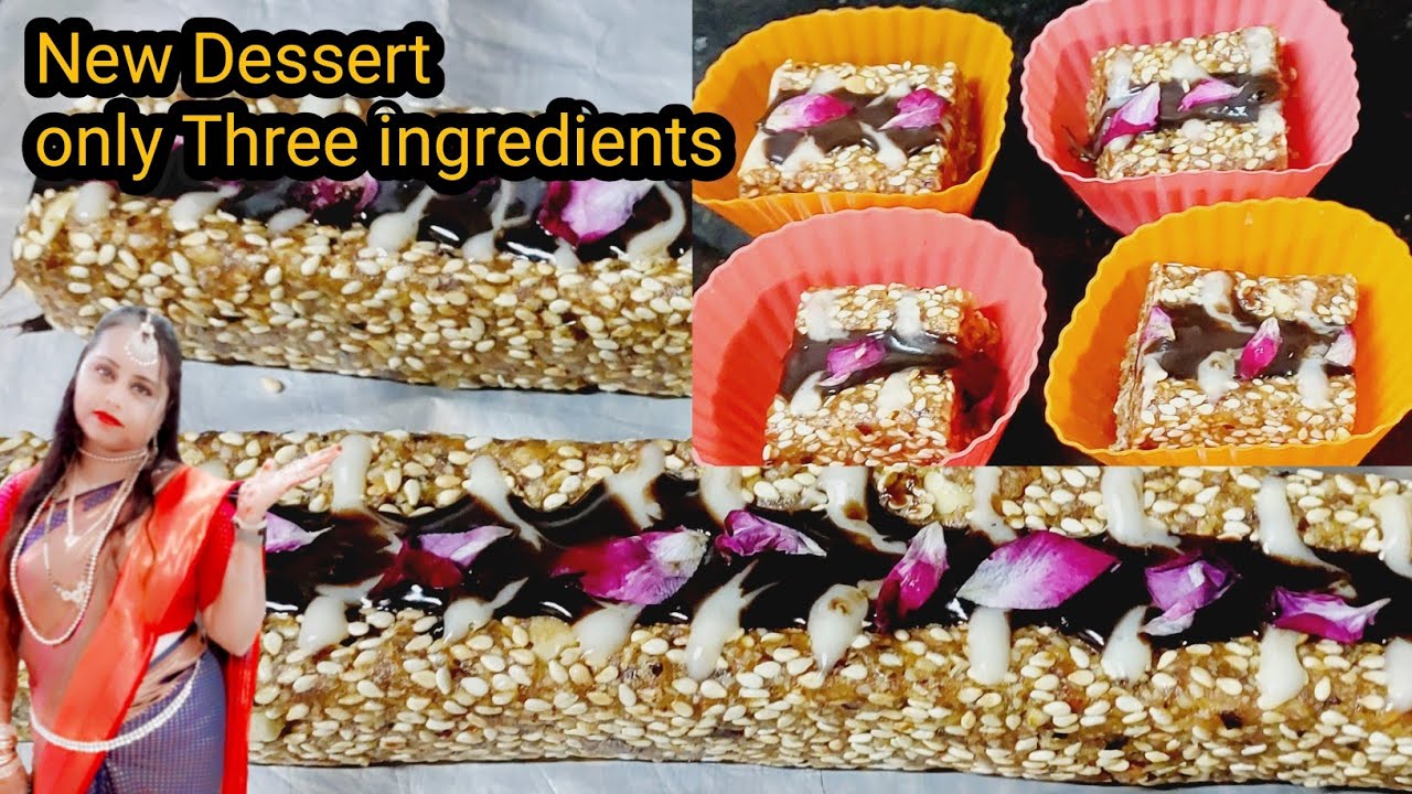 Easy Dessert recipes 3 ingredients  | no sugar  | no Oven | Nasma khan
