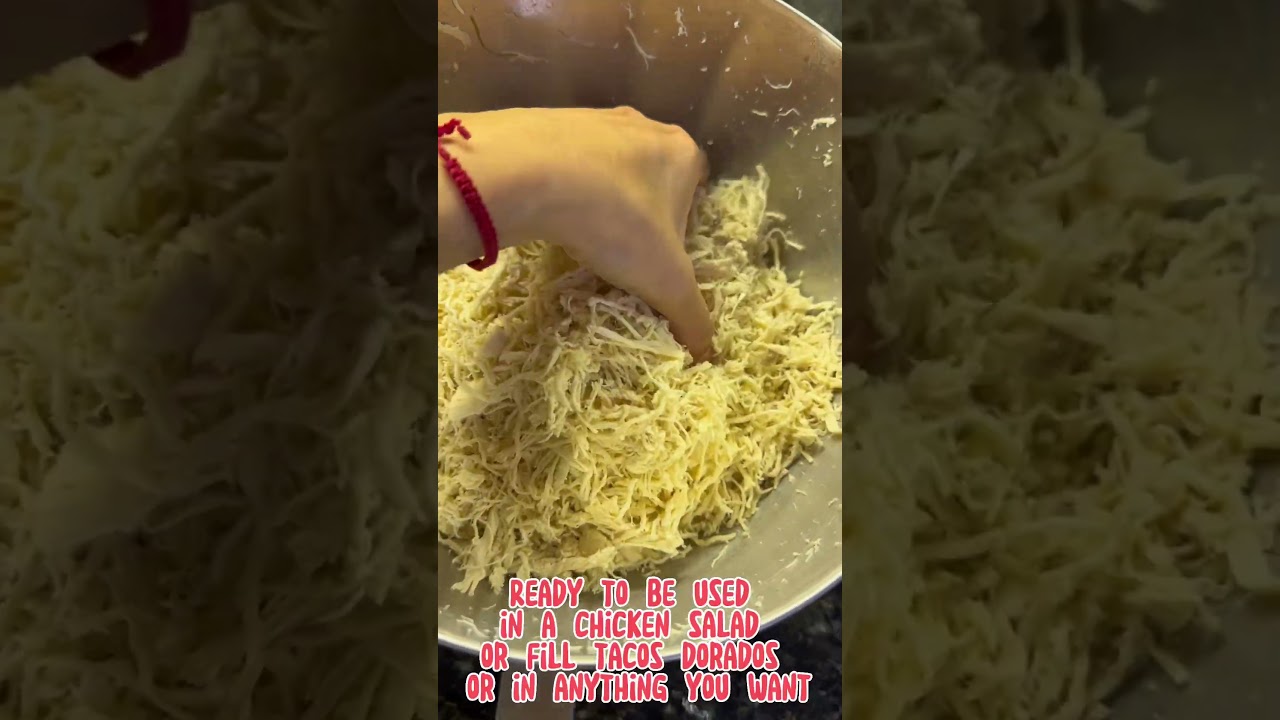 The quickest way to shred Chicken with a mixer