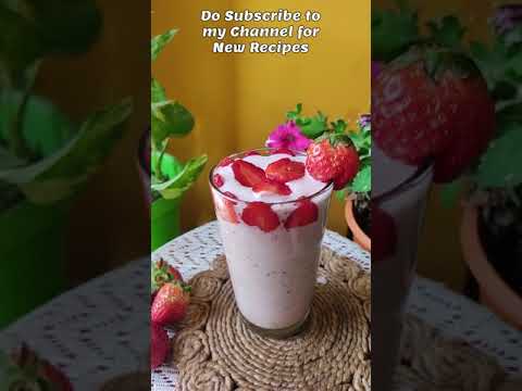 #shorts Healthy Strawberry Oats Smoothie | Healthy Breakfast Smoothie Recipe #ashortaday
