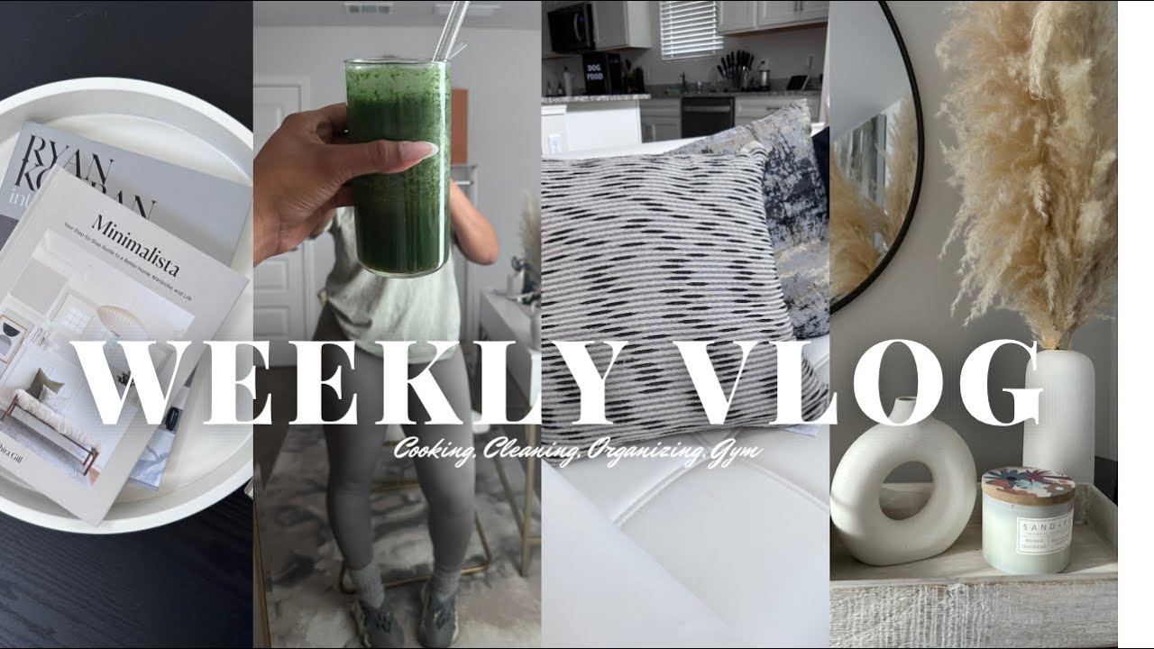 WEEKEND VLOG: PRODUCTIVE WEEKEND|ORGANIZING MOTIVATION|CLEANING|SMOOTHIE RECIPE| COOKING+MORE