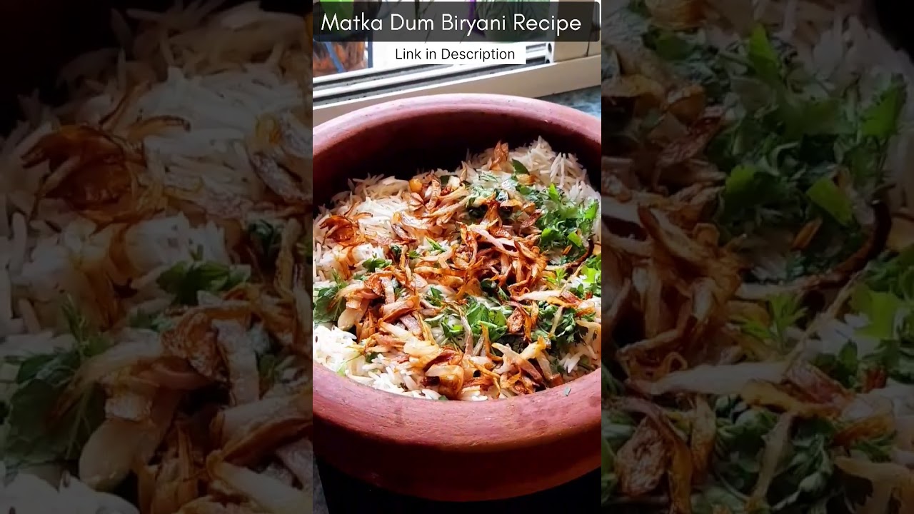 Matka Dum Biryani Recipe | Easy Chicken Biryani | KK's Perfect Plate| #shorts #matkabiryani #chicken