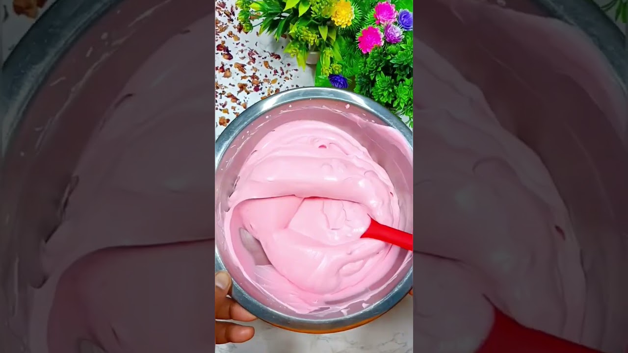 Unique & Beautiful Rose Ice-cream Recipe #icecream #rose #shorts #the_food_carnival