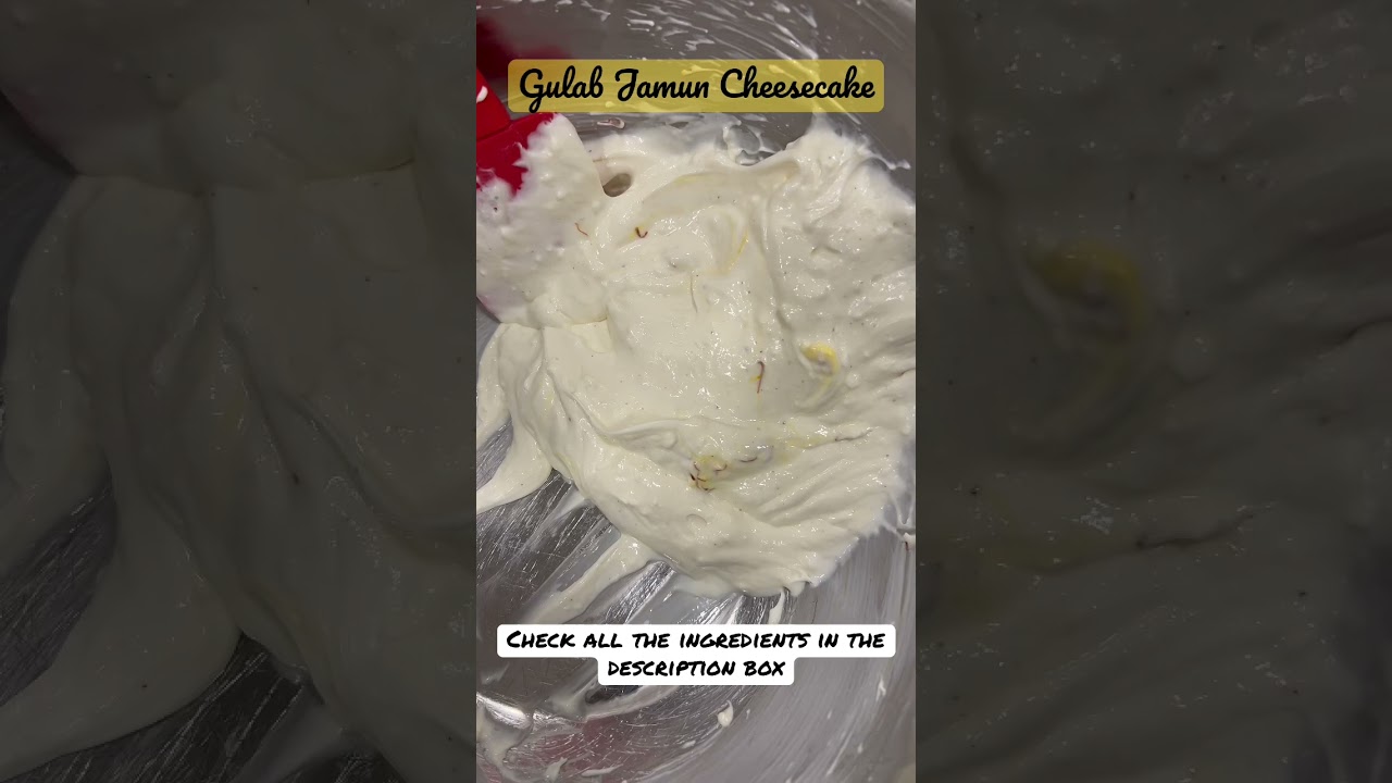 Gulab Jamun Cheesecake Dessert Recipe #shorts #shortsvideo #yummy Desserts #food #sweet
