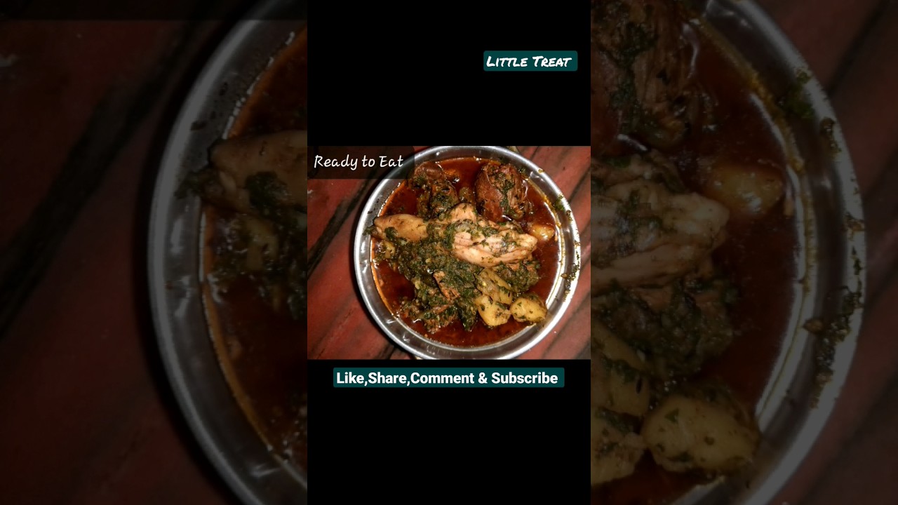 AMRITSARI PALAK CHICKEN  #palakchickenrecipe #palakchicken #asmr #recipes #foodshorts #foodie