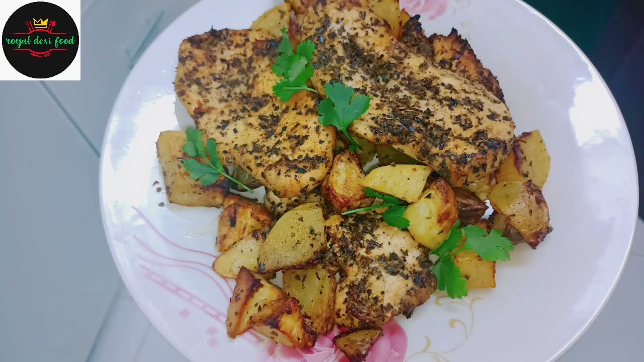 Chicken Oreganata with oreganata potatoes recipe @Royal Desi Food | Italian Chicken recipes