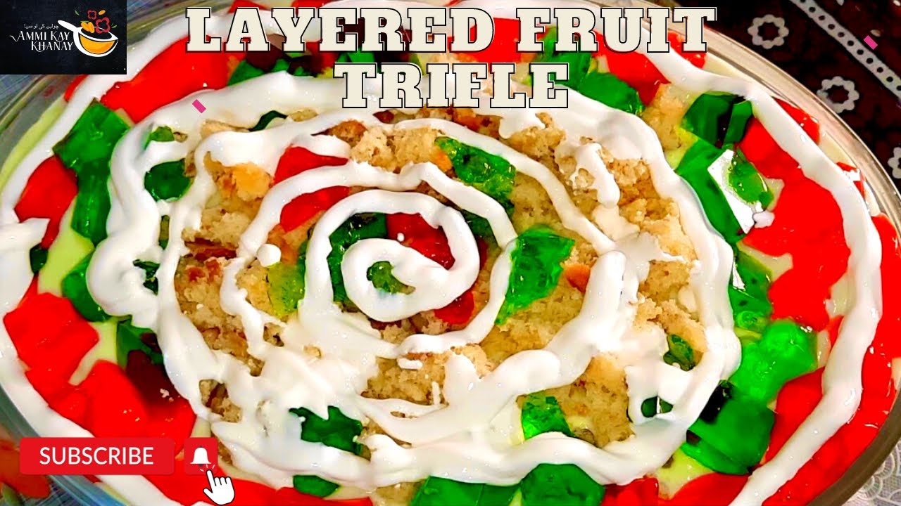 Layered Fruit Trifle |dessert recipes| recipe by @rubiammikaykhanay8224