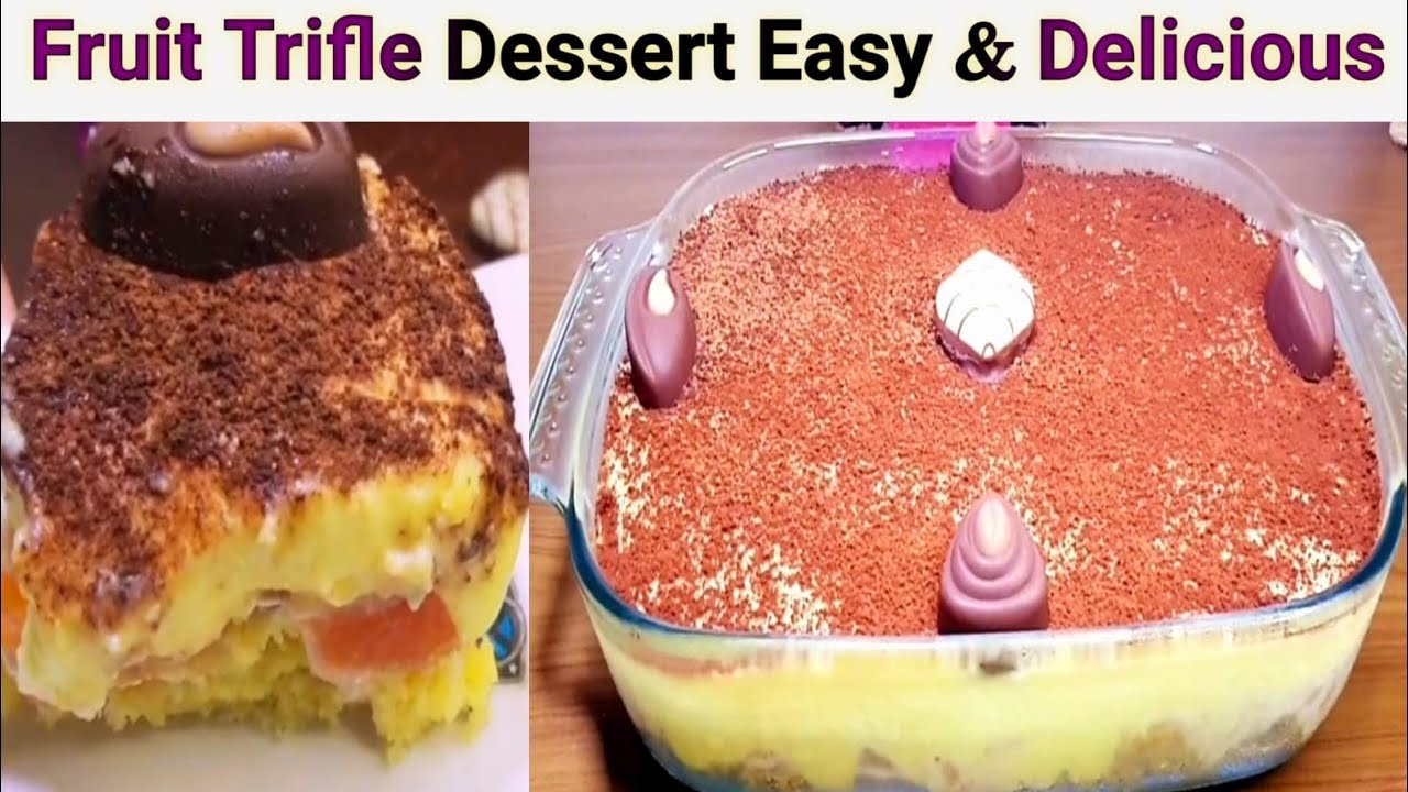 Fruit Custard Dessert Recipe Iftar Special | Custard Trifle Dessert | Healthy Dessert Recipes |