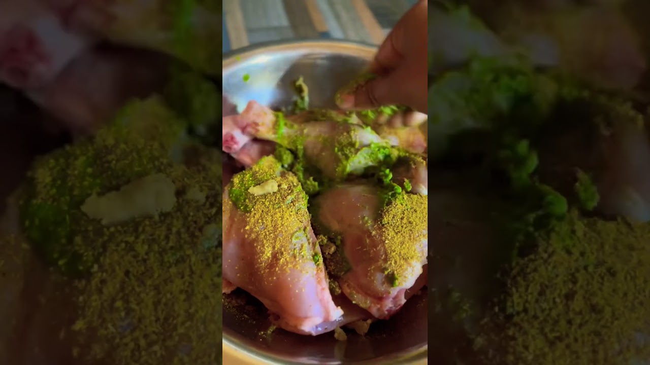 Kandharii chicken || Green chicken recipe #shorts