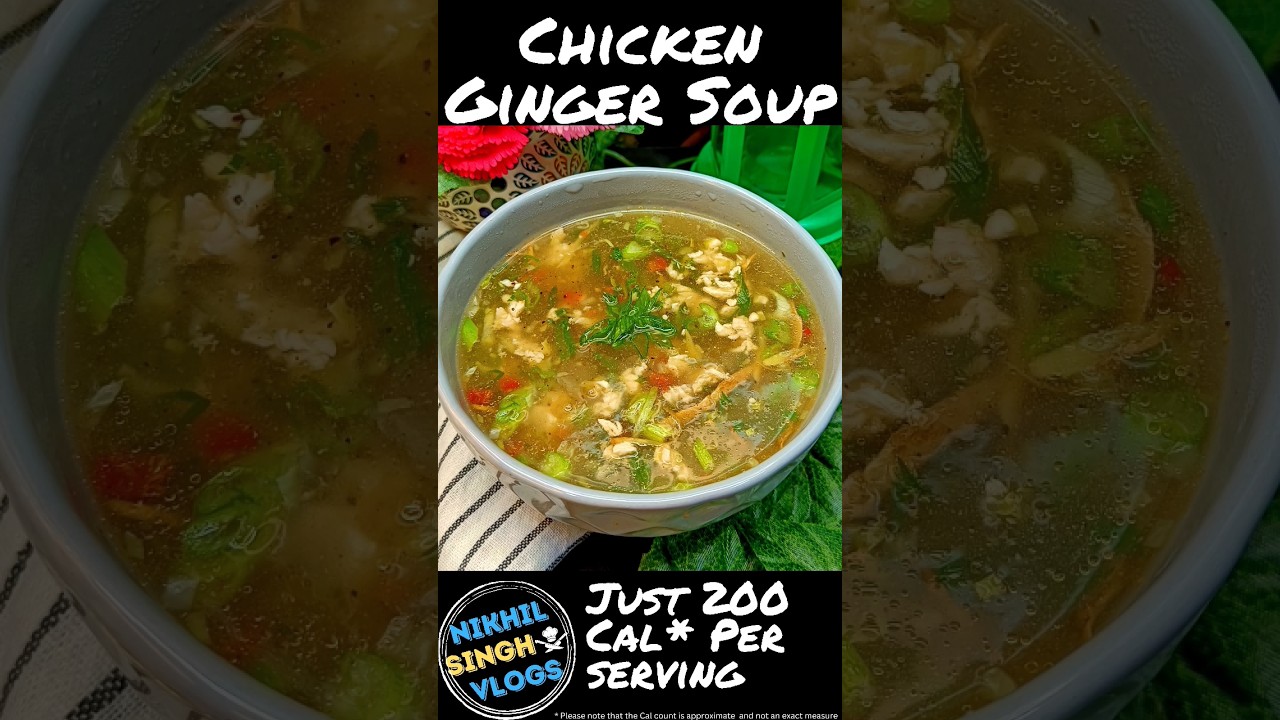 Chicken Ginger Soup | Chicken Soup | Chicken Soup Recipe | Day 27 #shorts
