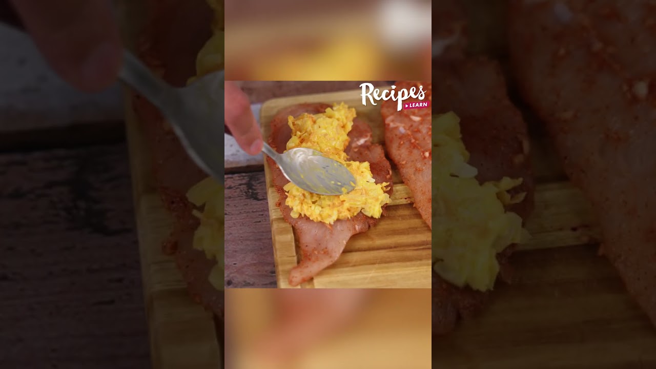 The stuffed chicken that enchanted everyone! It's so delicious and easy! #shorts