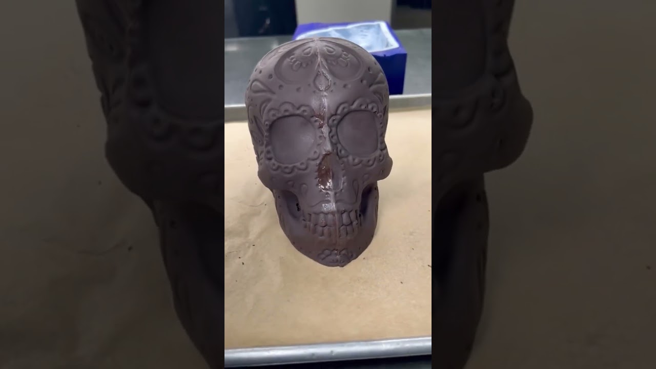 The Flaming Skull Dessert from Chica Las Vegas inside Venetian is unique delicious chocolate food