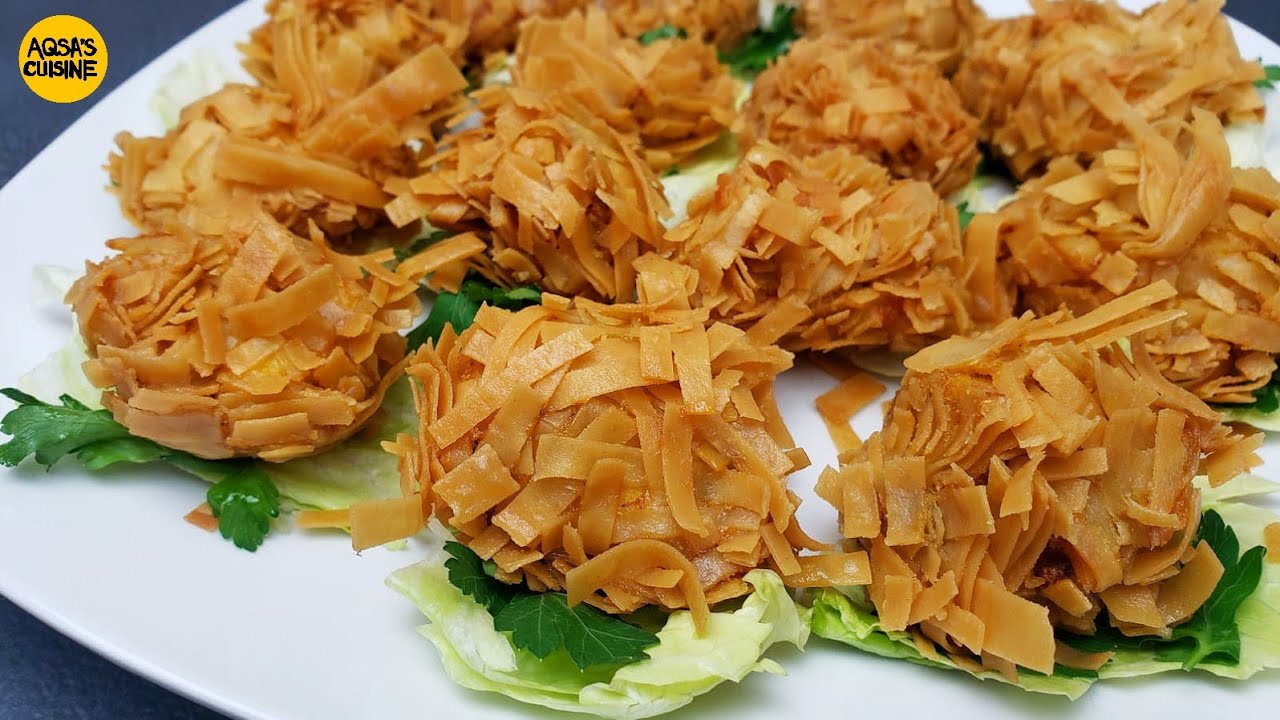 Crispy Thread Chicken Bites Recipe Make & Freeze for Iftar Menu by Aqsa's Cuisine, Fried Chicken