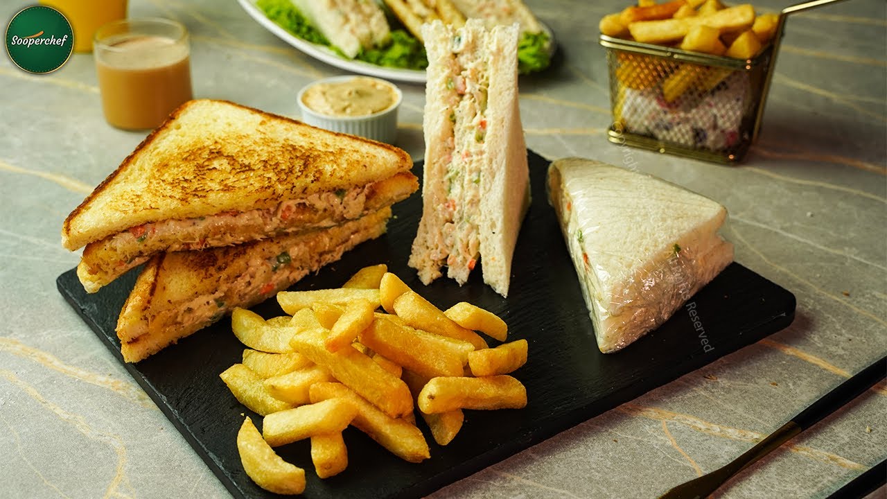 Chicken Mayo Sandwich | How to make Chicken Sandwich Recipe by SooperChef