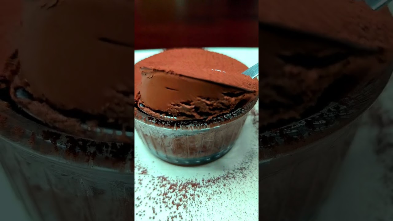 Chocolate dessert with only 2 ingredients ! Recipe in description.