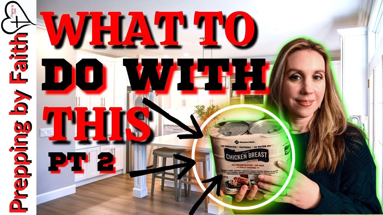 CREATIVE CANNED CHICKEN RECIPES ~ 3 EASY PREPPER PANTRY MEALS!! PT 2 #prepping #stockup