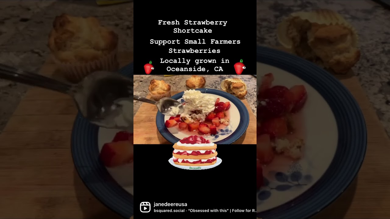 OBSESSED #fresh#locally grown#strawberries#delightful#dessert#strawberry shortcake