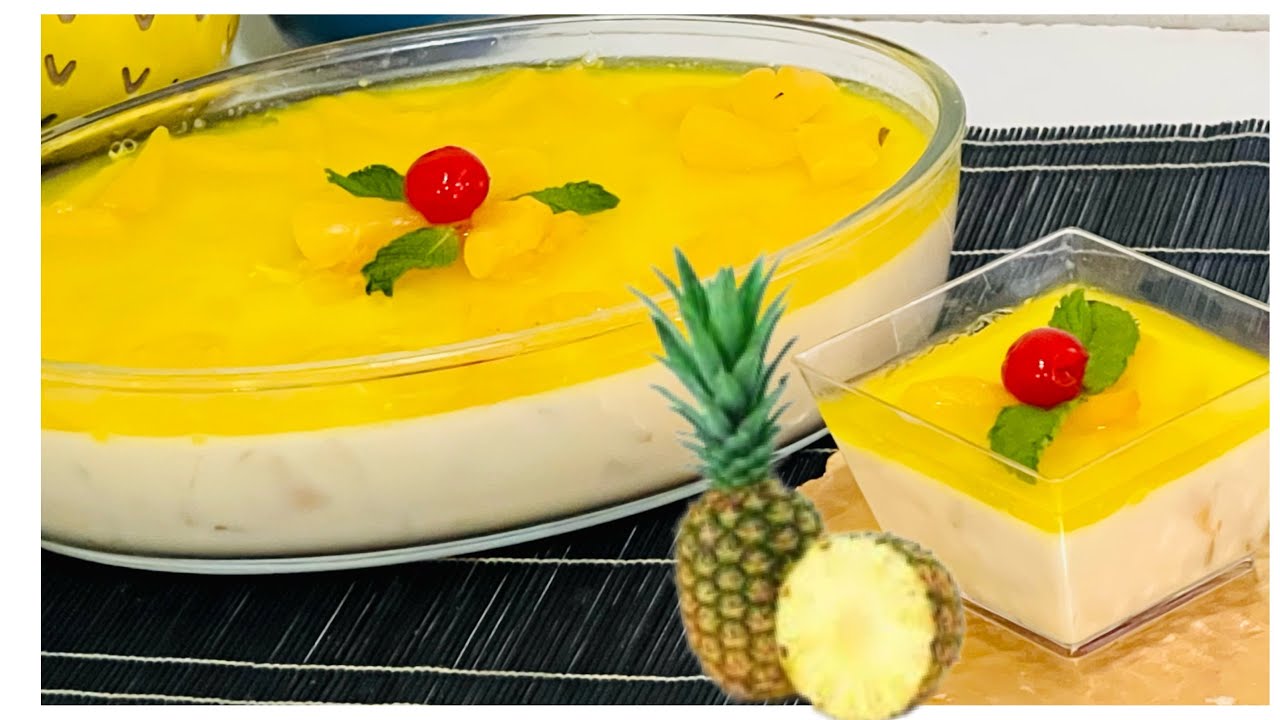 PINEAPPLE DESSERT | PUDDING |  SUPER EASY RECIPE