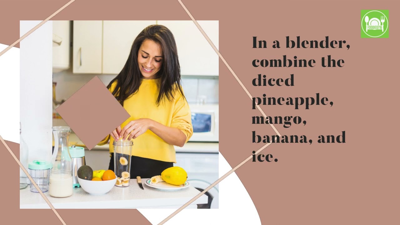 Healthy Tropical Twist Smoothie Recipe  Refreshing Pineapple Mango Banana Smoothie