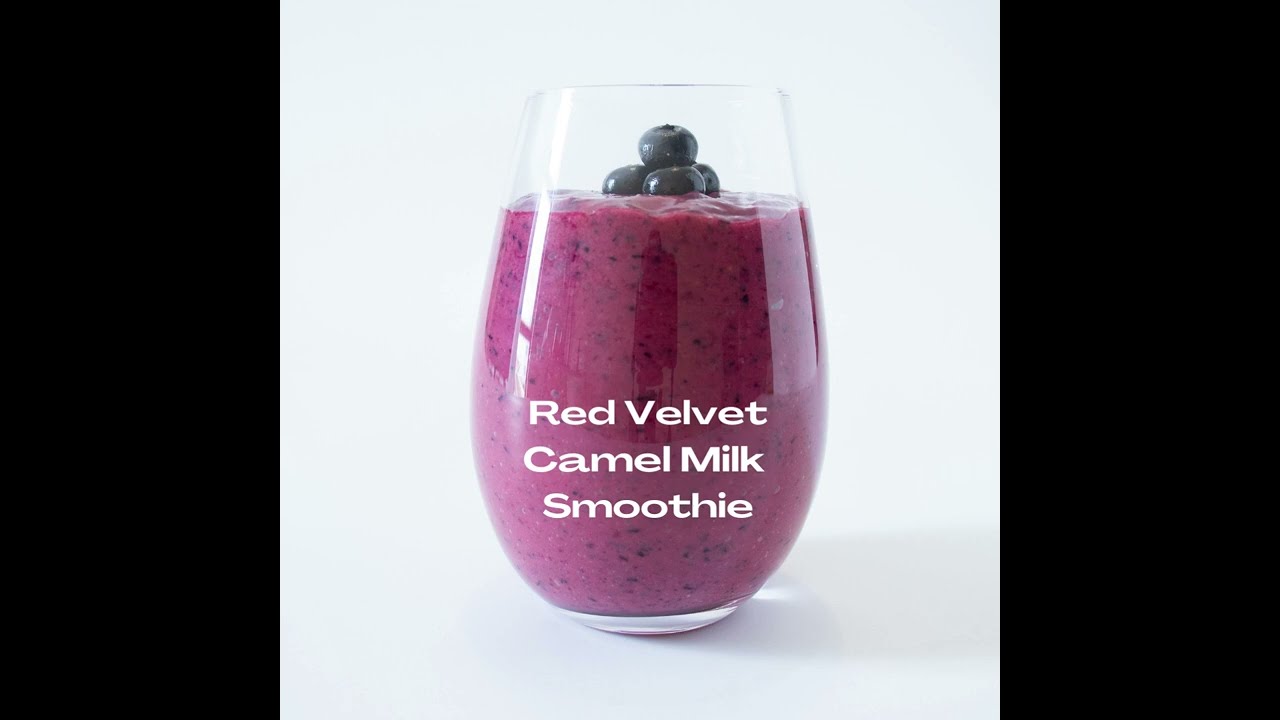 Red Velvet Camel Milk Smoothie Recipe #shorts