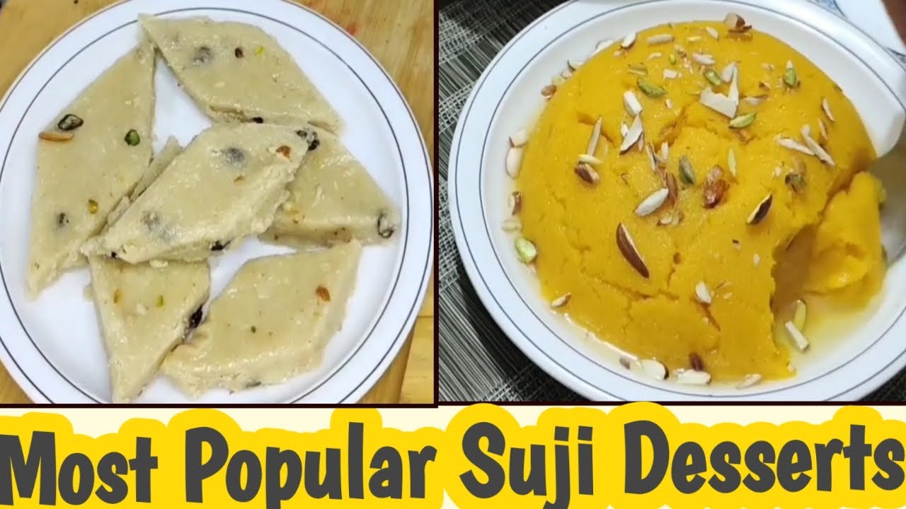 2 Most Popular Suji Dessert Recipes || Sooji Halwa & Suji Ki Tukri Halwa @YummyTraditional100