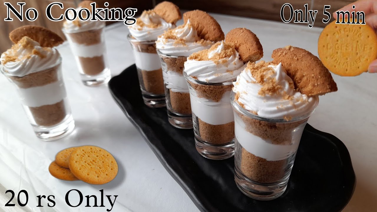 5 minute Fireless Cooking recipes for competition | Chocolate Dessert Shots Recipe Easy Dessert