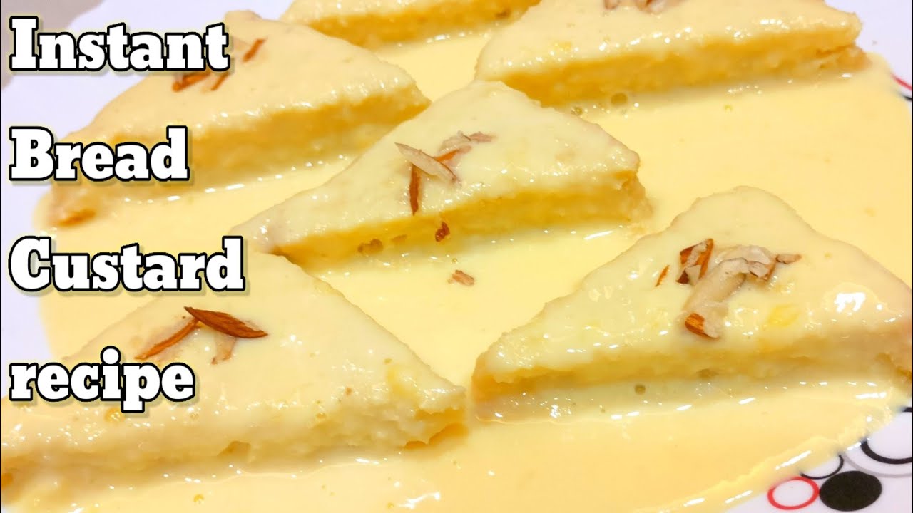 Instant bread malai recipe!Bread custard recipe!Holi special instant dessert recipes! Sweets Recipe