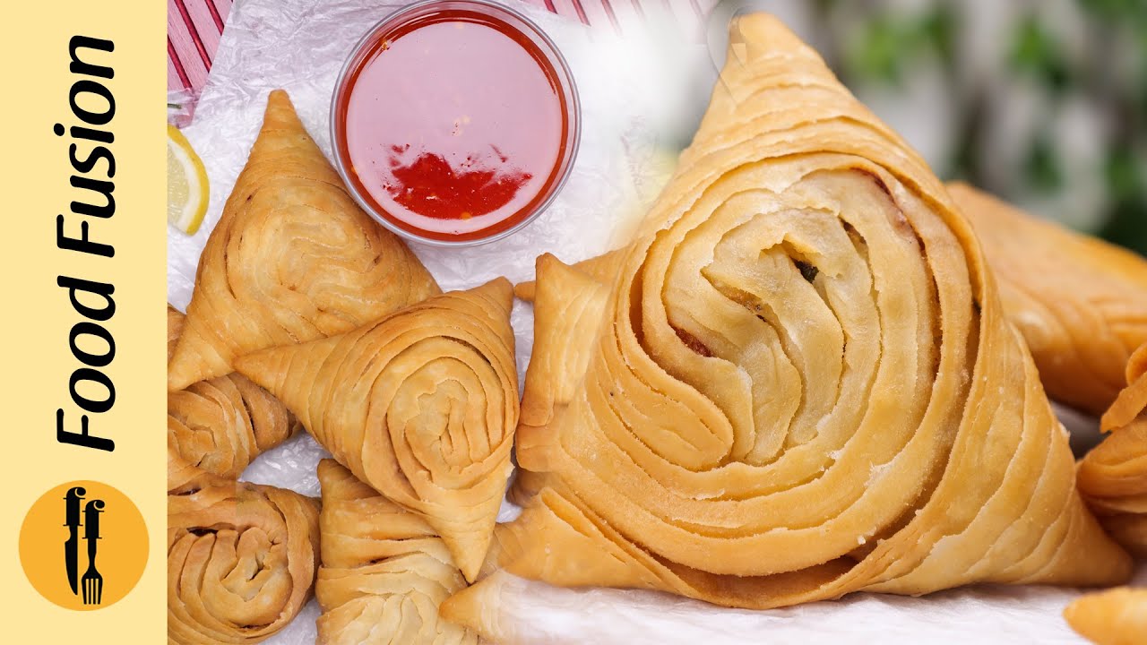 Creamy Chicken Potato Samosa (Make and Freeze) Ramazan Special Recipe By Food Fusion