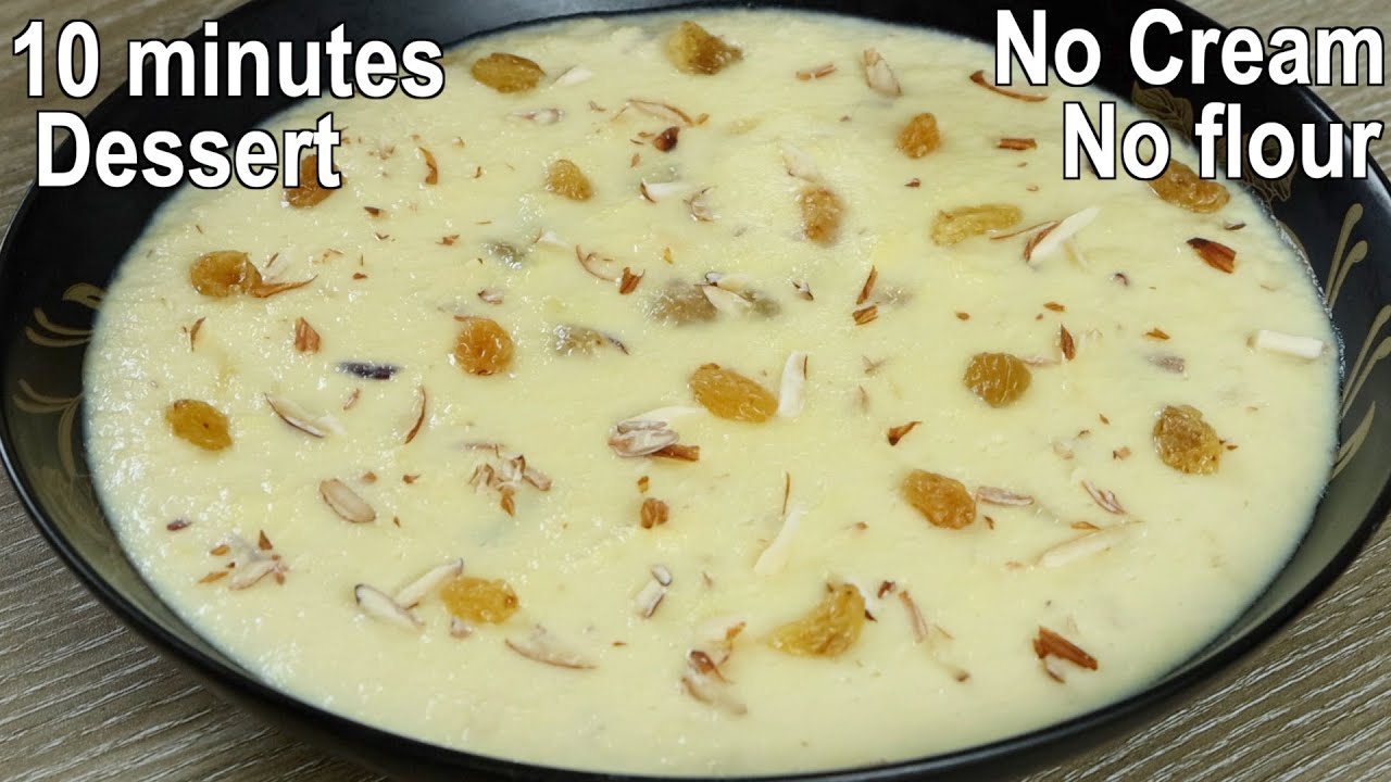 10 Minutes Dessert recipe | Easy milk dessert with egg