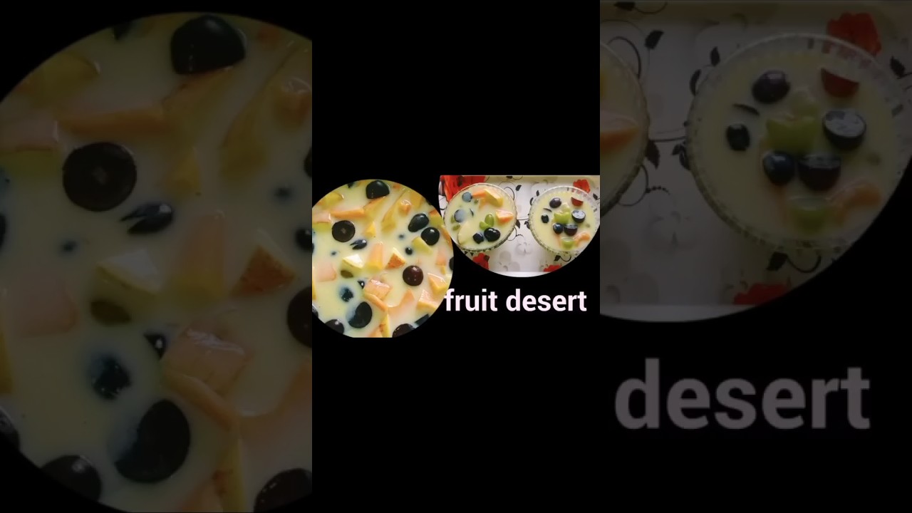 mixed fruit dessert#viral#shorts_video fruit dessert recipes
