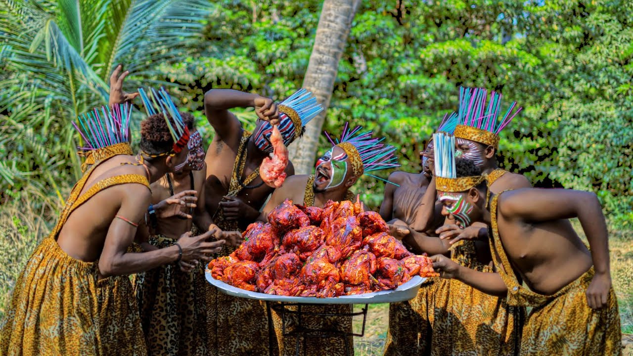 full chicken roast & tandoori | Whole Fried Chicken Recipe Cooking in village | Free Chicken Recipe