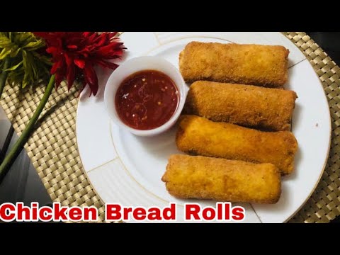 Chicken Bread Roll| Crispy Chicken Snacks| Ramadan And Iftari Recipe