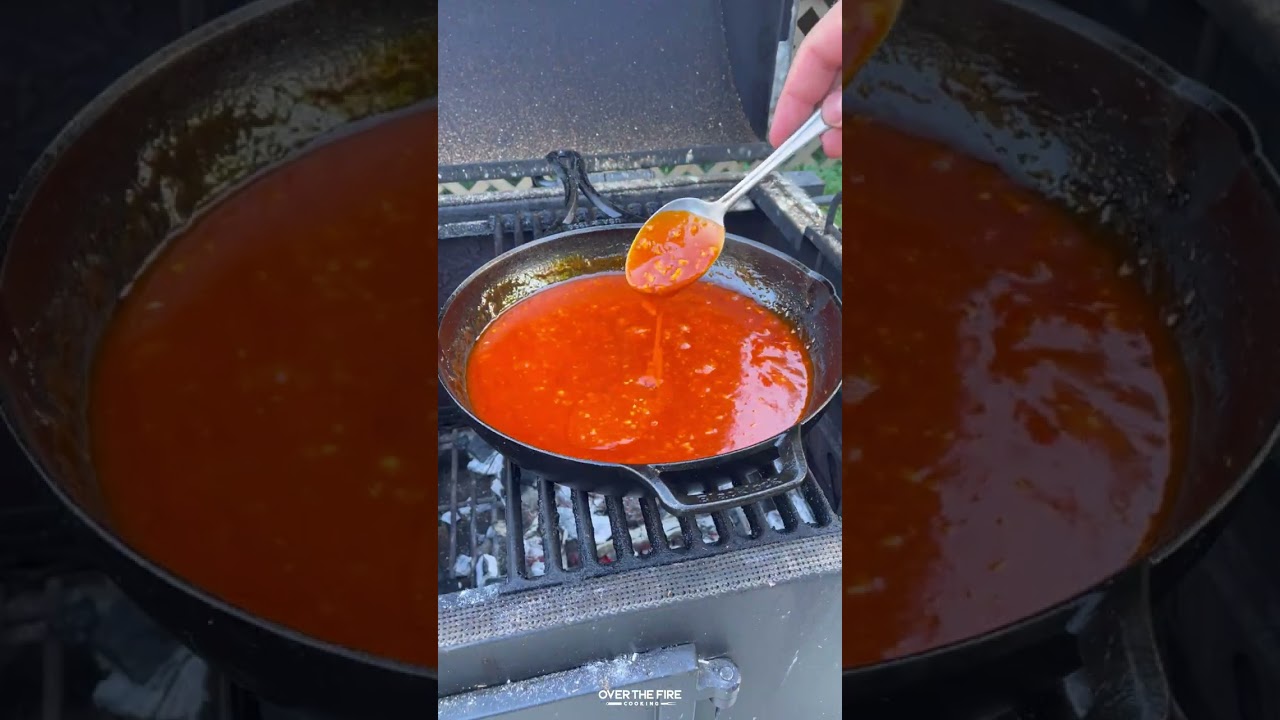 Smoked Chicken Lollipops with Garlic Buffalo Sauce Recipe | Over The Fire Cooking by Derek Wolf