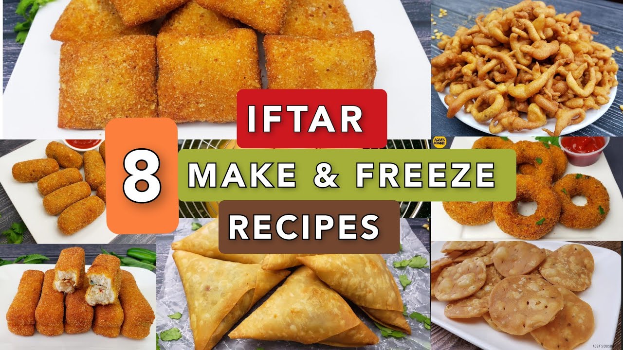 8 Easy Iftar Recipes MAKE & FREEZE/STORE by Aqsa's Cuisine, Chicken Roll, Chicken Donuts,Spring Roll