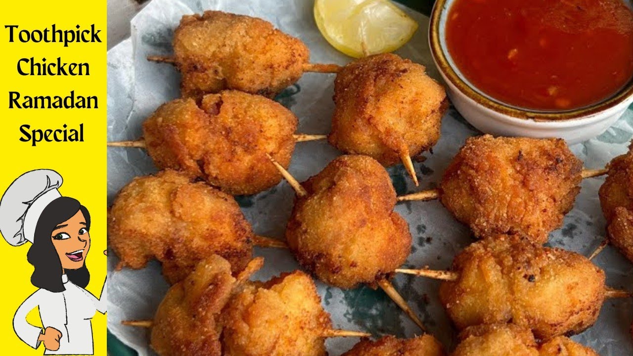 how to make Toothpick Chicken Recipe | Easy chicken STARTER recipes at home | Chicken in toothpick